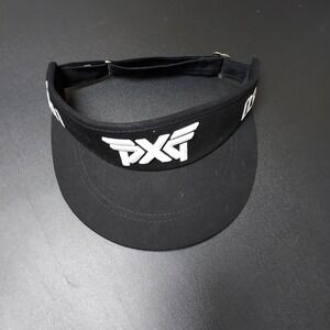 Pxg Visor Men Strap Back Adjustable Golf Athletic Black High Crown Parsons Retro